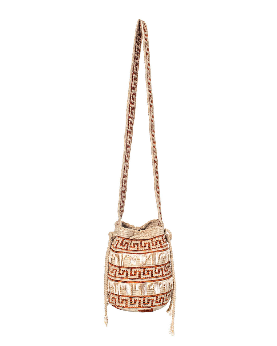 Mochila Wayuu Mediana Joselin Cobre